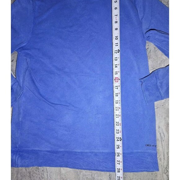 Nike AIR JORDAN Mens Pullover Dri-Fit Hoodie Jumpman Logo Streetwear MEDIUM Blue - Picture 8 of 11